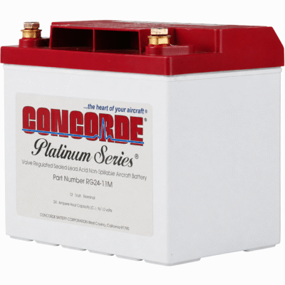Concorde RG24-11M Platinum Series Aircraft Battery – 24 Volt