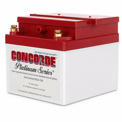 Concorde RG24-15M Platinum Series Aircraft Battery – 24 Volt