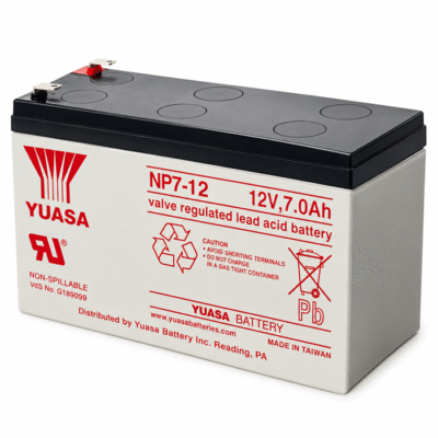 Yuasa NP7-12 7Ah Sealed Lead Acid Battery – 12 Volt